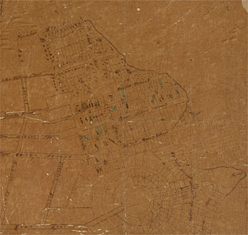 Early Map of Auckland with Street Names