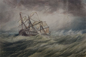 HMS Vernon in Heavy Seas