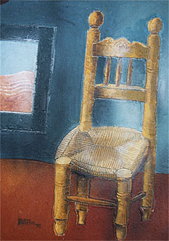 Silla Chair with Blue Window