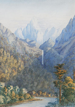 Scene in the Gorge of the Routeburn, Marlin's Bay Track