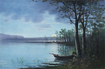 Lake Scene with Boat