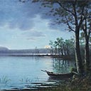 Lake Scene with Boat