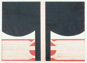 Te Pakanga III, Mata Ane Te Ao. Pungarehu Anake Te Ao, Drawing from Te Pakanga Series, 1974