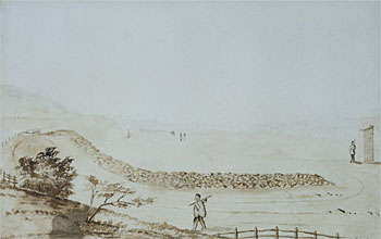 Military Camp Scenes at Waitara, Taranaki, Circa 1860 - A Pair