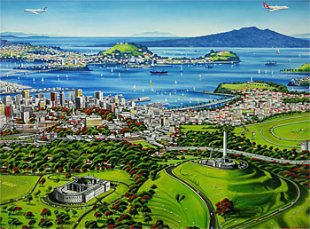 City of Auckland, Rangitoto Island & Waitemata Harbour