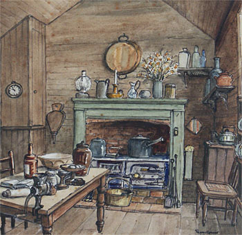 Interior of Ewelme Cottage