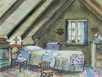 Interior of Ewelme Cottage - Bedroom