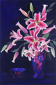 LATE ENTRY: Lillies in a Tunsdall Vase