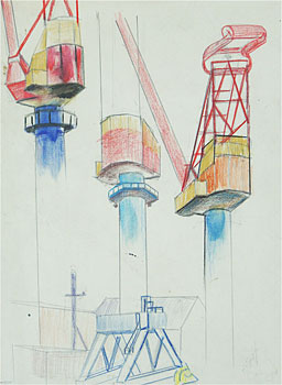Auckland Harbour Cranes