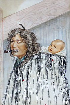 Maori Woman & Child