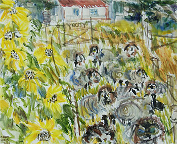 Sunflowers & Sheep, Coromandel II