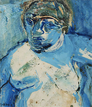 Figure in Blue