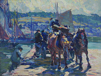 Horses on the Quay, Concarneau