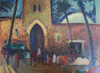 The Mosque Entrance, Algiers