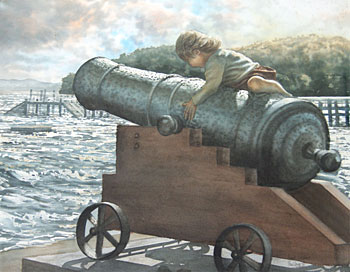 Boy on Cannon