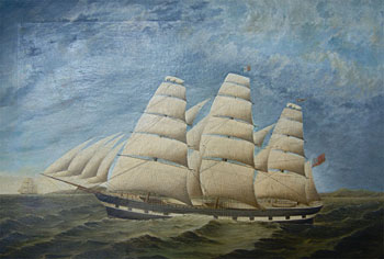 A Merchant Ship under Sail