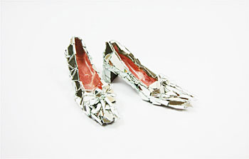 Shattered Glass Slipper with Bacon Lining, 2008