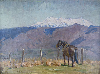 Horse in a Landscape 'The Fence'