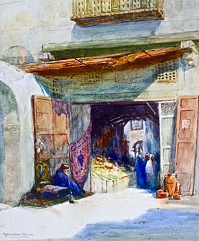Entrance to Arab Bazaar, Cairo