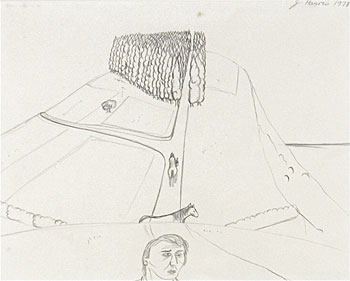 Untitled - Figure and Horses