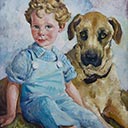 Boy and Great Dane