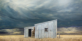 Barn in an Otago Landscape