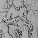 Study for Nude Sewing