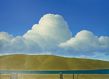 Clouds, Headland - Field with Posts