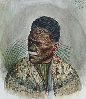 Maori Chief in Geyserland