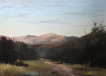 South Island Landscape with Figure