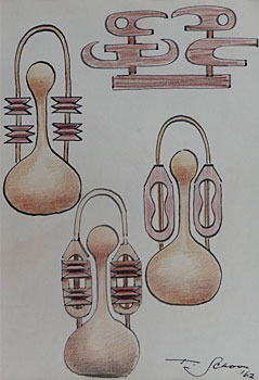 Untitled - Three Gourds with Handles