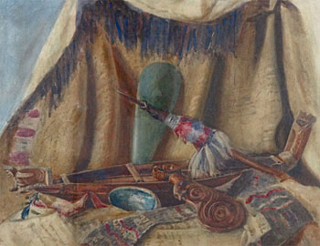 Still Life with Maori Objects