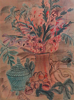Still Life With Lilies In A Vase