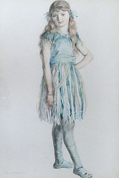 Portrait of Artist's Daughter in Ballet Dress