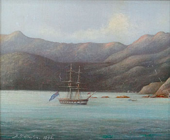 Two Masted Ship, Anchored