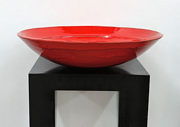 Large Earthenware Bowl, 1991. From the series: The magma flows, the magma cools on its way to the ocean