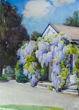 Cottage with Wisteria