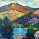 Landscape with River and Sunny Hills
