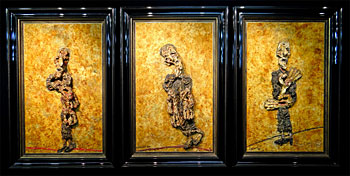 Winter Portrait of the Artist - Triptych