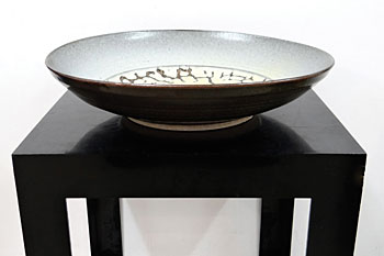Stoneware Bowl with unique glaze centre