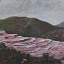 Pink Terrace and The White Terrace, Rotomahana - A Pair