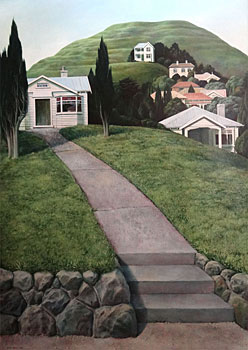Pathway to Hilltop & Houses