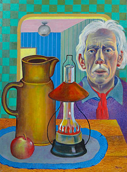 Self Portrait with Jug and Lamp