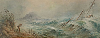 Coastal Scene with Ship Wreck