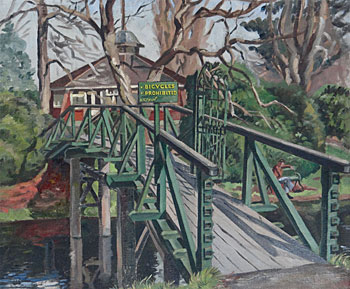 Footbridge over the Avon, Christchurch, circa 1950s