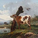Cattle in a Landscape - A Pair