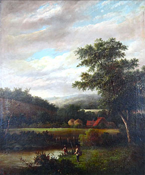 Fisherman in a Landscape