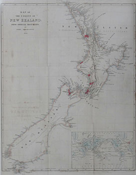 Map of the Colony of New Zealand - 1844