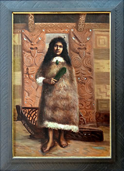 Maori Woman at Marae