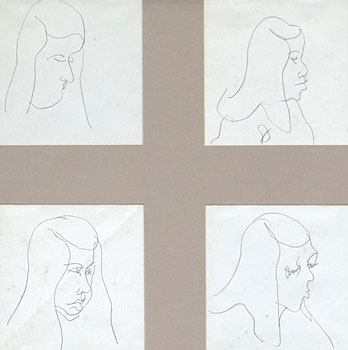 Four studies of a Girl at Christian Arts Workshop, 1978 and two portraits of Hugh McAllum architect - A Pair